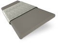 Ash Grey and Armour Grey Wooden Blind sample image