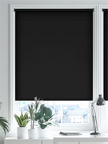 Cannes Blackout Simply Black Roller Blind thumbnail image