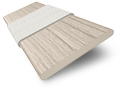 Contempo Almond & Alabaster Faux Wood Blind with Tape sample image