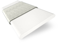 Daisy White and Cool Grey Wooden Blind sample image
