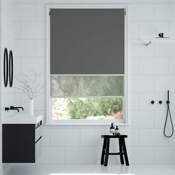 Double Roller Graphite Double Roller Blind