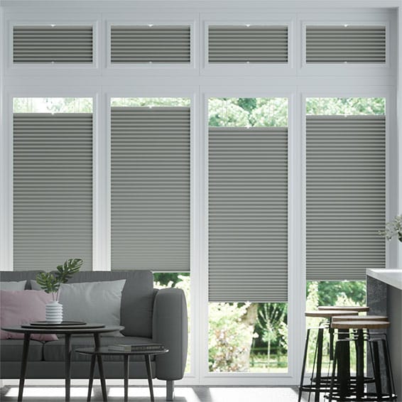 DuoShade Nickel Grey Perfect Fit Pleated Blind