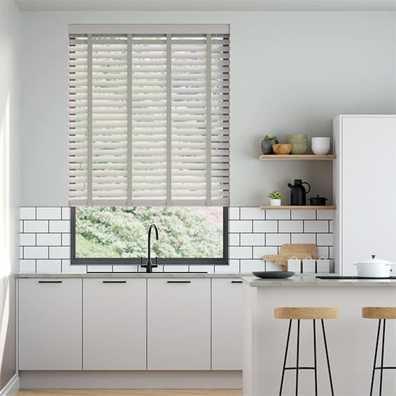 Luna Grey and Armour Grey Wooden Blind