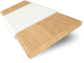 Medium Oak and Contemporary Cream Wooden Blind sample image