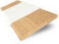 Medium Oak and Contemporary Cream Wooden Blind swatch image