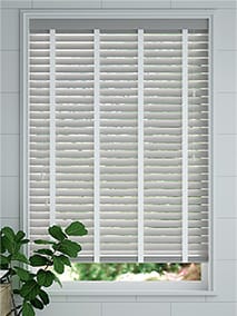Origin Dove Grey with White Wooden Blind thumbnail image