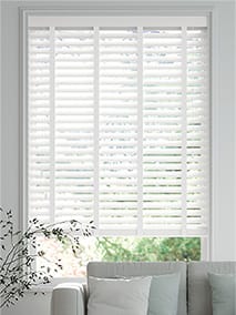 Origin Pure White with Cotton Wooden Blind thumbnail image