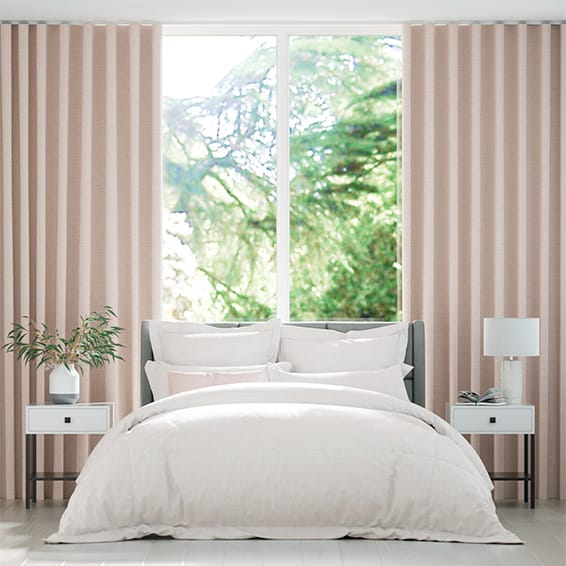 Wave Lakeshore Soft Pink Curtains